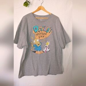 Nickelodeon Gray Rocko's Modern Life T-Shirt 2XL